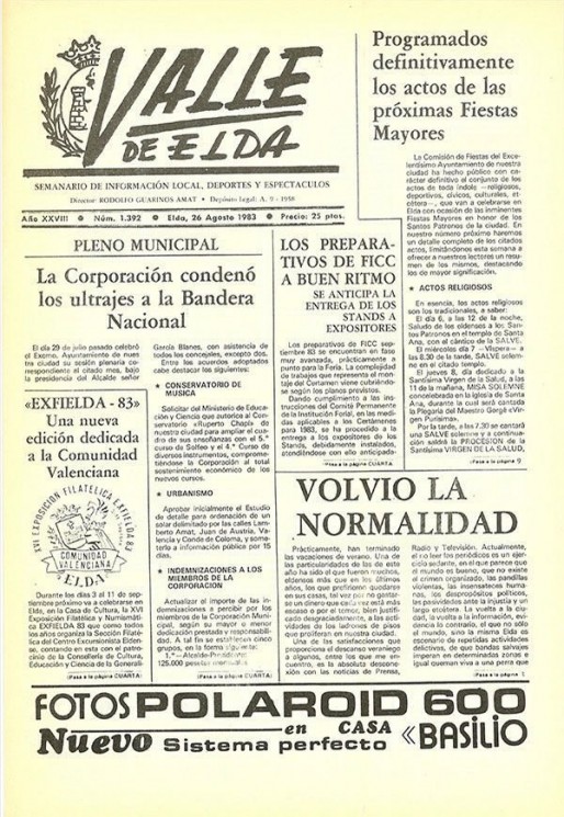 N&uacute;mero 1.392<span>26 de agosto de 1983</span>