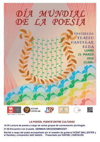 El Teatro Castelar de Elda celebra el D&iacute;a Mundial de la Poes&iacute;a