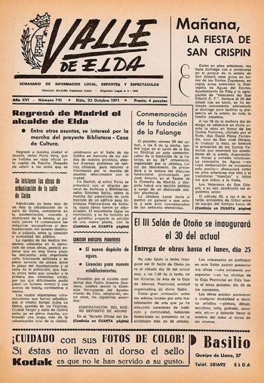 N&uacute;mero 0791<span>23 de octubre de 1971</span>