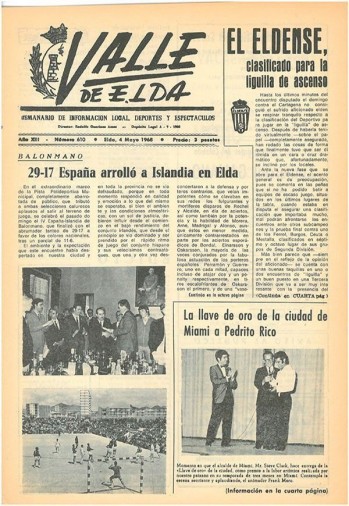 N&uacute;mero 0610 - 4 de mayo de 1968