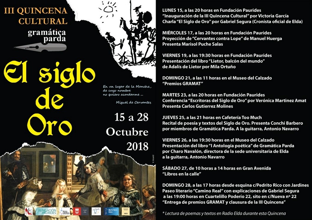 Nuestro Siglo de Oro en la III Quincena de Gramática Parda Nuestro Siglo de Oro en la III Quincena de Gramática Parda