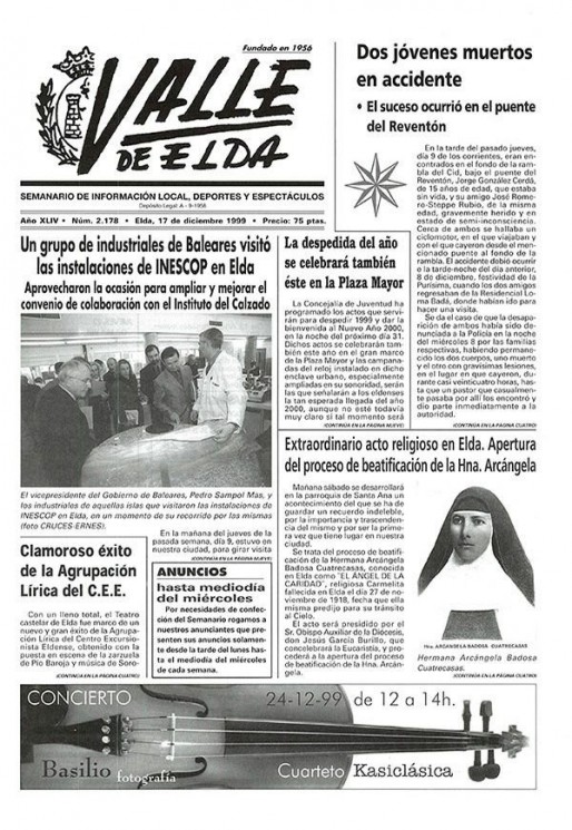 N&uacute;mero 2.178<span>17 de diciembre de 1999</span>