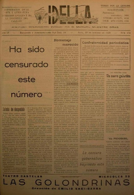 Idella n&ordm; 174<span>A&ntilde;o 1929</span>
