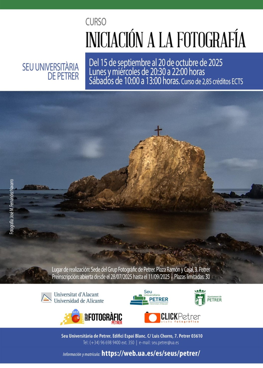 Curso: "Iniciación a la fotografía" Curso: "Iniciación a la fotografía"
