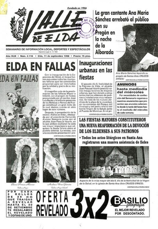 N&uacute;mero 2.116<span>11 de septiembre de 1998</span>