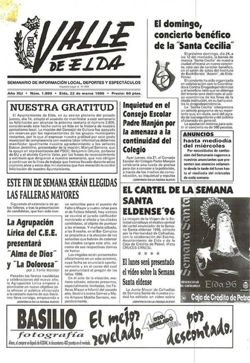 N&uacute;mero 1.999<span>22 de marzo de 1996</span>
