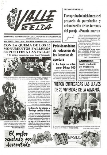 N&uacute;mero 1.926 - 23 de septiembre de 1994