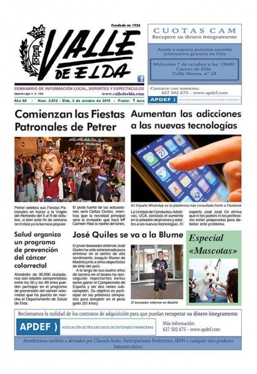 N&uacute;mero 2.872<span>2 de octubre de 2015</span>