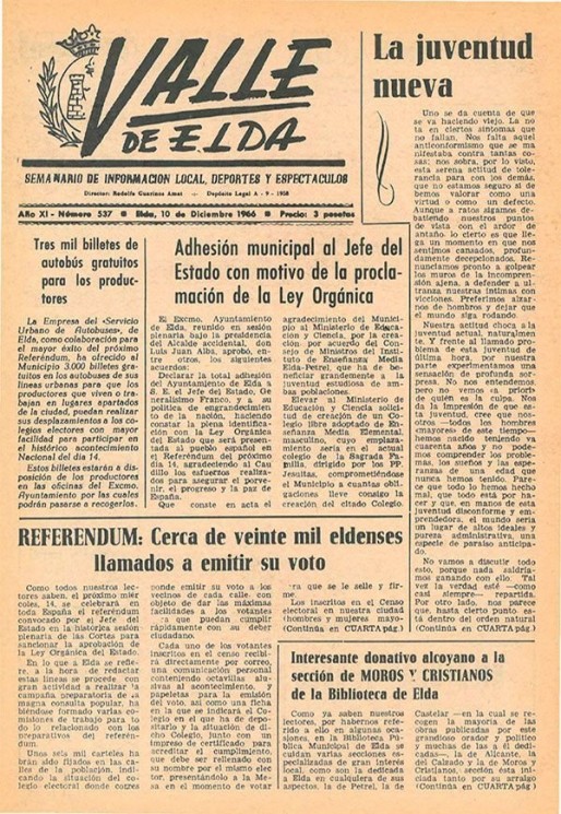 N&uacute;mero 0537<span>10 de diciembre de 1966</span>