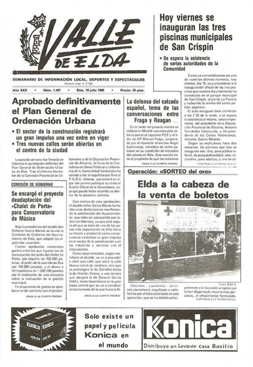 N&uacute;mero 1.487<span>19 de julio de 1985</span>