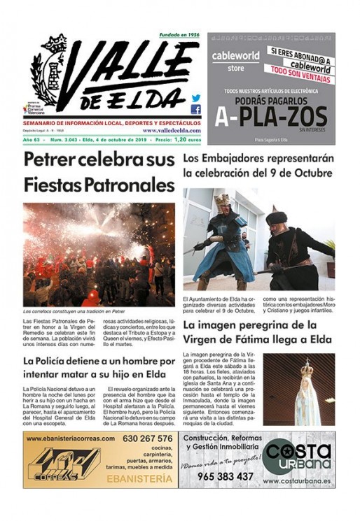N&uacute;mero 3.043<span>4 de octubre de 2019</span>