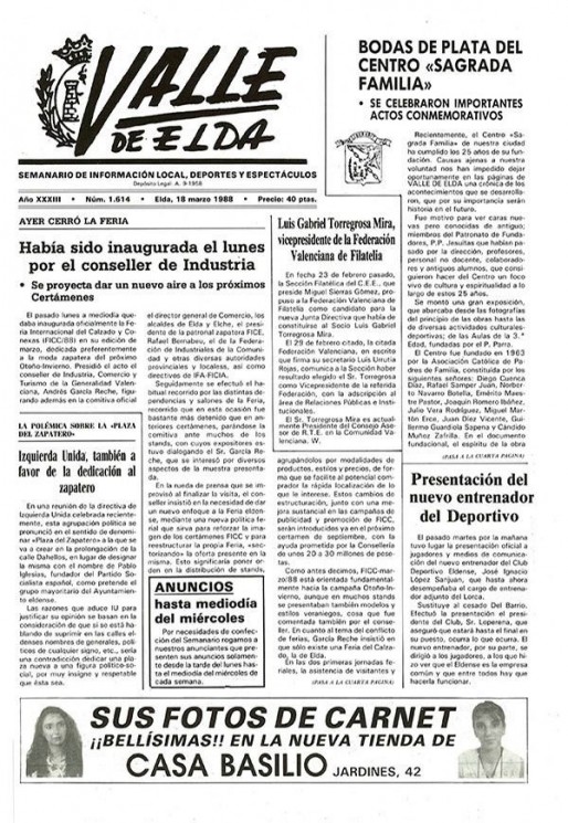 N&uacute;mero 1.614<span>18 de marzo de 1988</span>