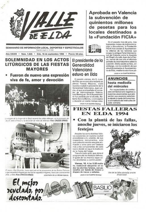 N&uacute;mero 1.925<span>16 de septiembre de 1994</span>