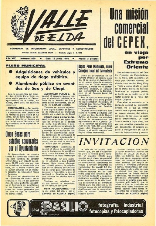 N&uacute;mero 0929<span>15 de junio de 1974</span>