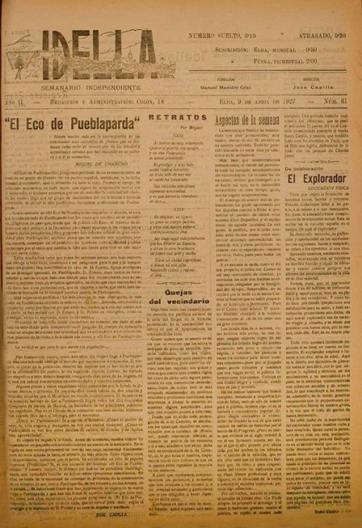 Idella n&ordm; 061<span>A&ntilde;o 1927</span>