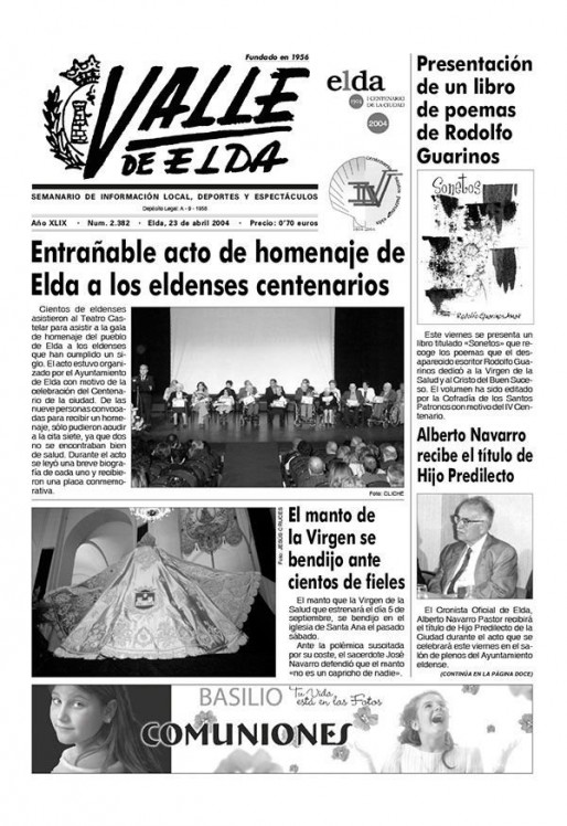 N&uacute;mero 2.382<span>23 de abril de 2004</span>