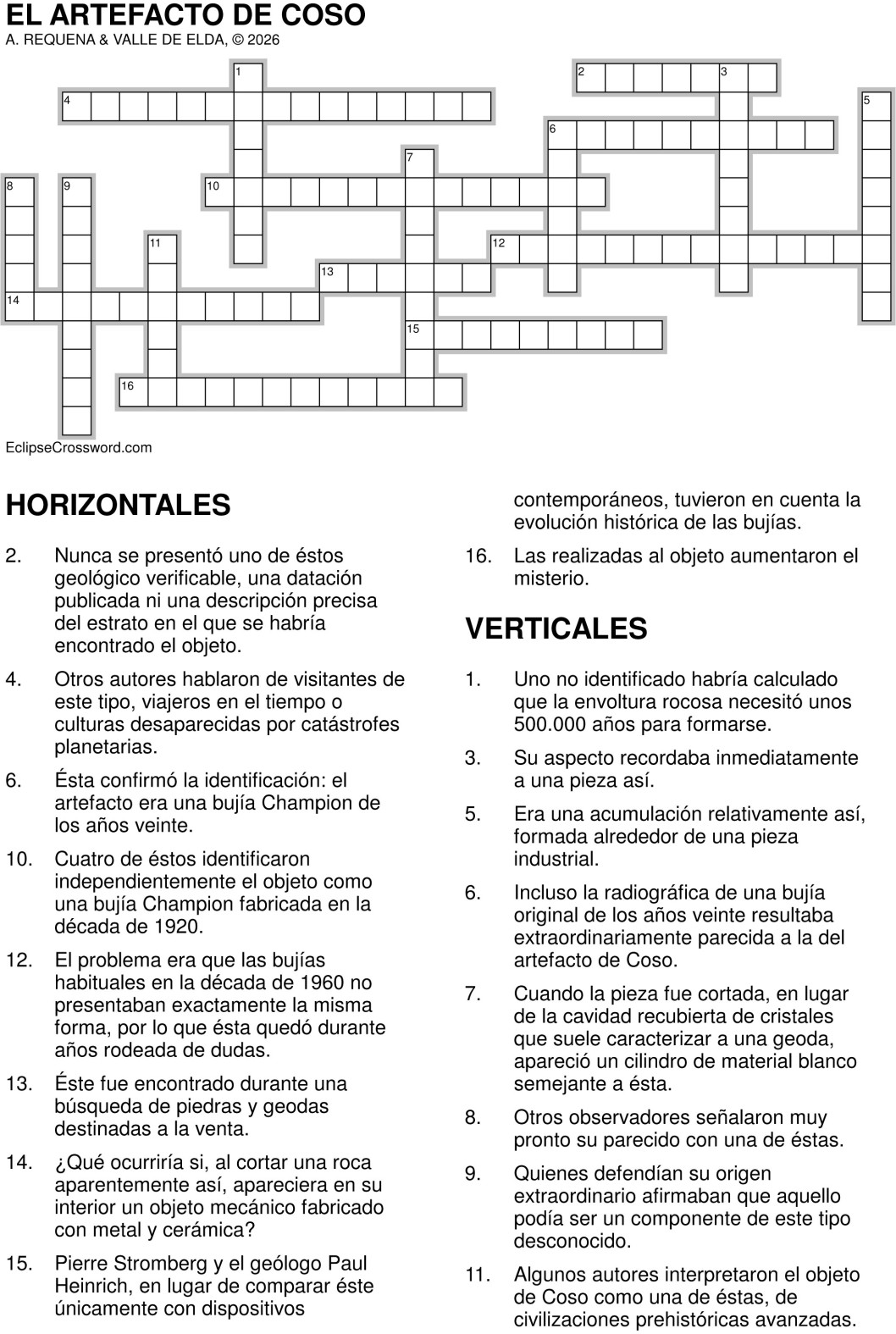 El artefacto de coso
