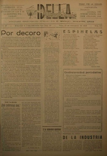 Idella n&ordm; 179 - A&ntilde;o 1929