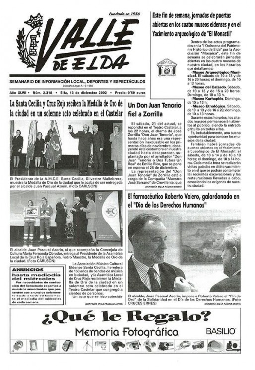 N&uacute;mero 2.318<span>13 de diciembre de 2002</span>