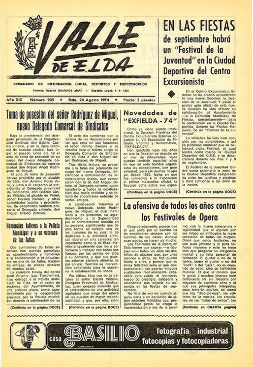 N&uacute;mero 0939<span>24 de agosto de 1974</span>