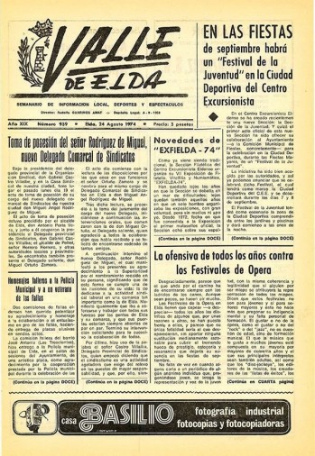 N&uacute;mero 0939 - 24 de agosto de 1974