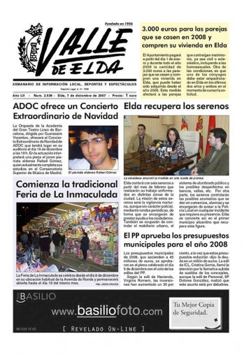 N&uacute;mero 2.538 - 07 de diciembre de 2007