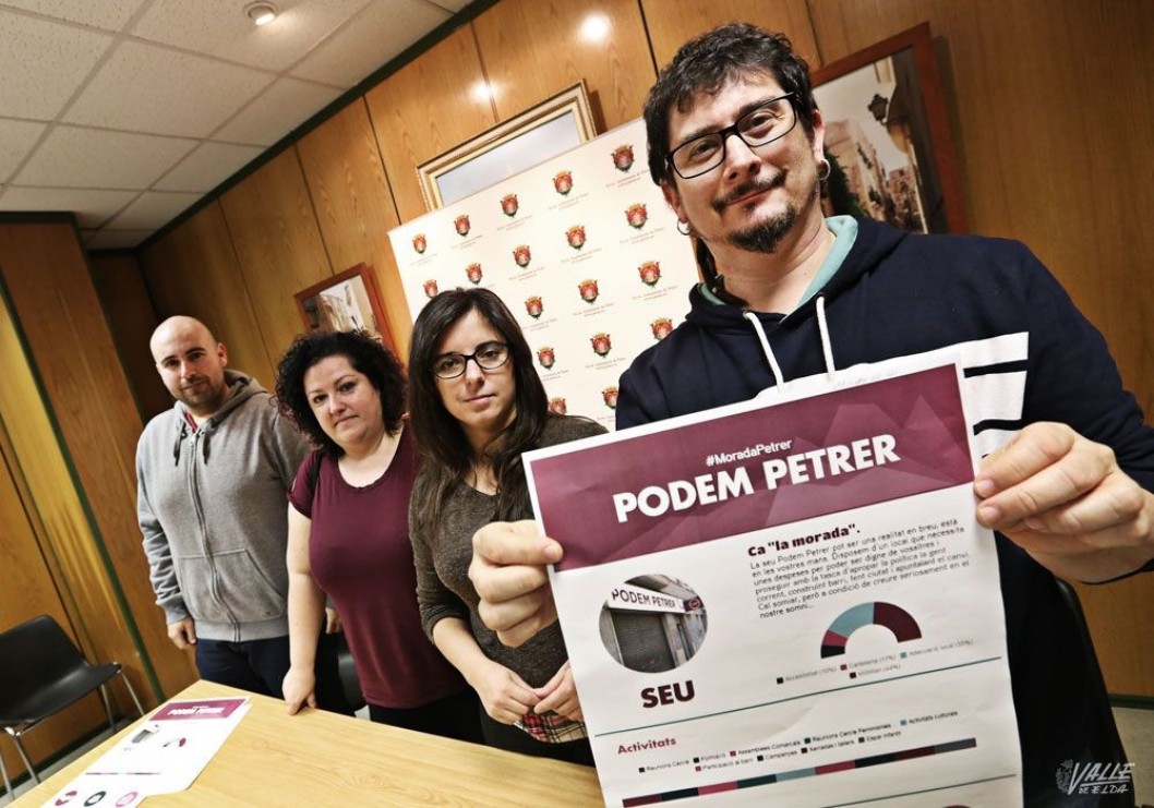 Podem Petrer inicia una campaña para recaudar fondos y abrir su sede Podem Petrer inicia una campaña para recaudar fondos y abrir su sede