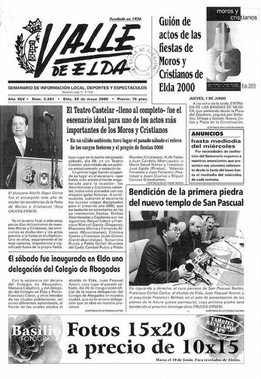 N&uacute;mero 2.201<span>26 de mayo de 2000</span>
