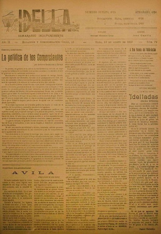 Idella n&ordm; 079<span>A&ntilde;o 1927</span>