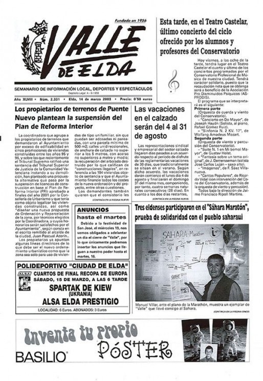 N&uacute;mero 2.331<span>14 de marzo de 2003</span>