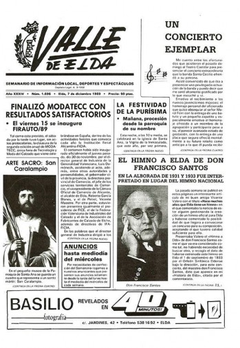N&uacute;mero 1.696 - 7 de diciembre de 1989