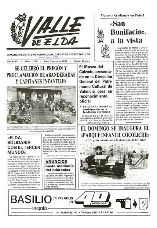 N&uacute;mero 1.765<span>3 de mayo de 1991</span>