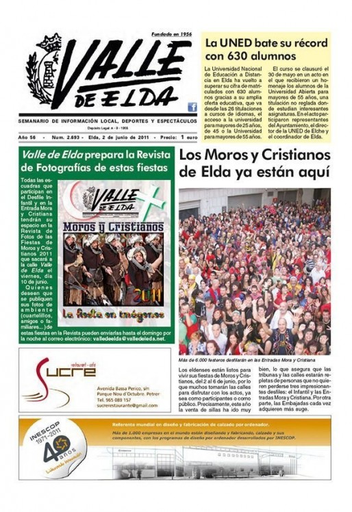 N&uacute;mero 2.693<span>2 de junio de 2011</span>