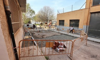 Reparan el socav&oacute;n de la frontera entre Elda y Petrer