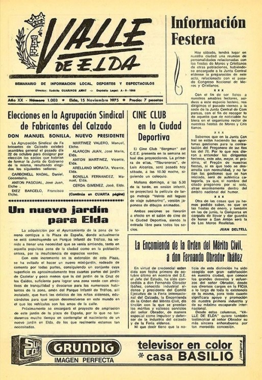 N&uacute;mero 1.003<span>15 de noviembre de 1975</span>