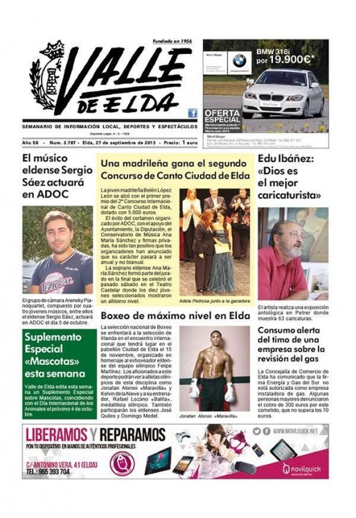N&uacute;mero 2.787<span>27 de septiembre de 2013</span>