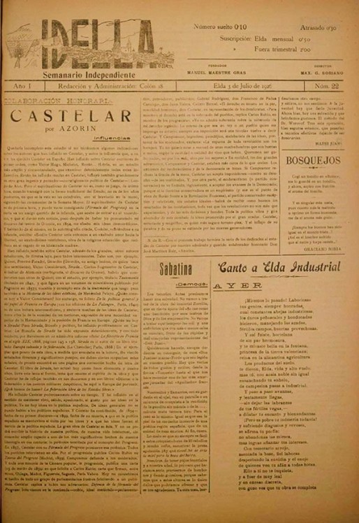 Idella n&ordm; 022<span>A&ntilde;o 1926</span>