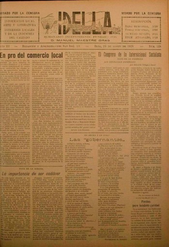 Idella n&ordm; 128 - A&ntilde;o 1928