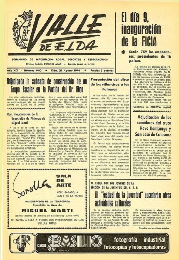 N&uacute;mero 0940 - 31 de agosto de 1974