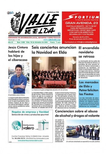 N&uacute;mero 2.925 - 16 de diciembre de 2016