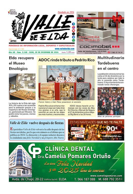 N&uacute;mero 3.168<span>20 de diciembre de 2024</span>