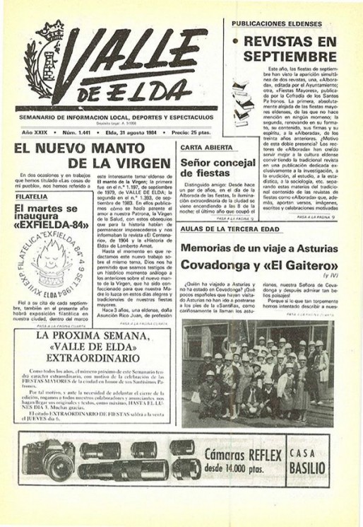 N&uacute;mero 1.441<span>31 de agosto de 1984</span>
