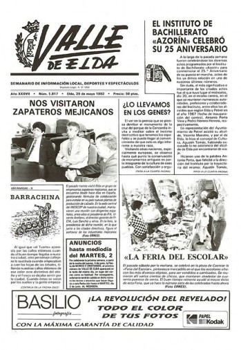 N&uacute;mero 1.817 - 29 de mayo de 1992