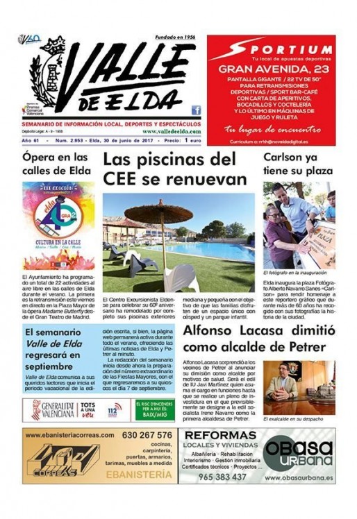 N&uacute;mero 2.953<span>30 de junio de 2017</span>