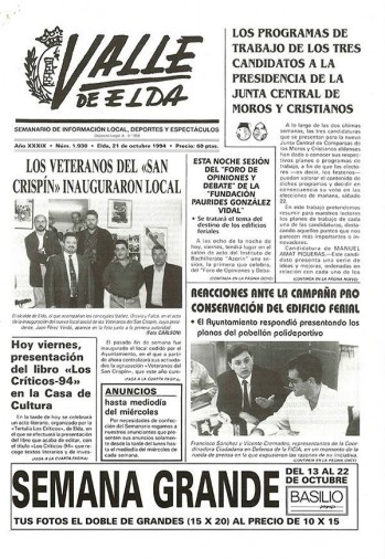 N&uacute;mero 1.930 - 21 de octubre de 1994