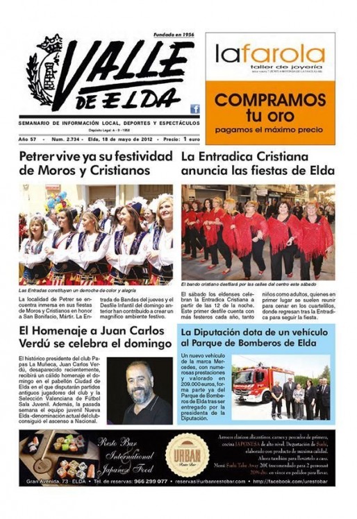 N&uacute;mero 2.734<span>18 de mayo de 2012</span>