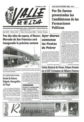 N&uacute;mero 2.151 - 14 de mayo de 1999