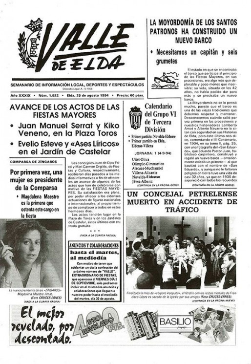N&uacute;mero 1.922<span>25 de agosto de 1994</span>