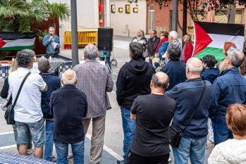 Concentraci&oacute;n contra el genocidio palestino