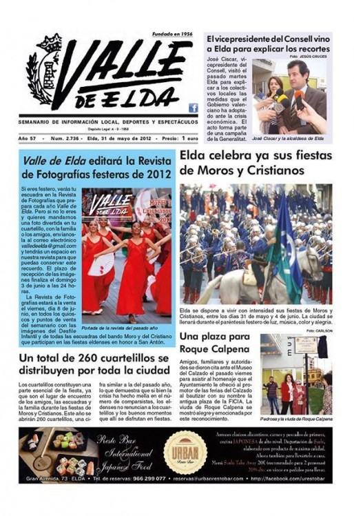 N&uacute;mero 2.736<span>31 de mayo de 2012</span>